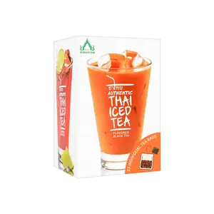 WANGDERM Thai Red Tea - Natural High Mountain Black Tea, 20 Tea Bags, 80g - Authentic Thai Flavor, Rich Aroma