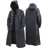 Unisex Eva Waterproof Rainproof Raincoat, Stylish Long Hooded Rain Jacket, Perfect for Strolls in the Rain, Rainy Days, Rainy Season, Available in Multiple Sizes
