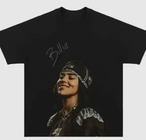 BILLIE THE TOUR TEE, Billie Concert Outfit, Retro 90s Graphic Tees, Y2k Top Music Cotton Streetwear AP0