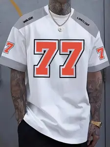 Summer Men's Casual Breathable Thin T-Shirt, Comfortable Fitted Short Sleeve Top, Versatile Fashion Tee