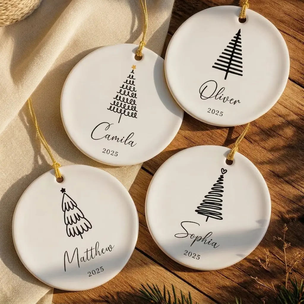 Personalized Christmas Ornaments - Custom Christmas Name Ornaments - Kids Name Christmas Gift - Christmas Tree Ornament for Family 2026