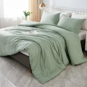 California King Comforter Sage Green - 3 Cal King Lightweight Comforter, Oversized Fluffy Down Alternative Comforter Quilt