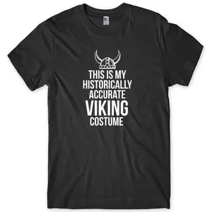 Unisex Cotton Short-Sleeve Round Neck Sports Top - Adult, Historically Accurate Viking Position Printing, Machine Wash-No Dry Clean, All-Seasons Sports & Outdoor Activity Clothing