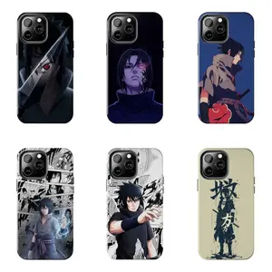 Sasuke Uchiha Naruto Anime Aesthetic Case for iPhone 17-7 Pro Max Plus & Samsung Galaxy S26-S21 Ultra Plus - Sharingan Curse Mark Akatsuki Manga Phone Cover unisex