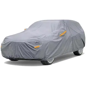 Nilight Extra Thick SUV Car Cover – Waterproof, UV-Resistant All-Weather Outdoor Cover with Zipper, Universal Fit for Jeeps & SUVs (182" to 190"), Cotton-Reinforced Fabric