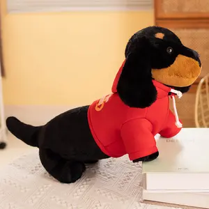 Lovely Germany Dachshund Dogs Plush Toy Stuffed Lifelike Badger Dog Cuddly Puppy Plushie For Birthday Gift