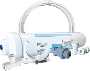 Inline Water Filter Kit for Ice Makers with 1/4" Tubing and a T-Connector