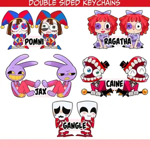 The Amazing Digital Circus Charms Keychains - Caine Gangle Jax Ragatha Pomni! Cute, Durable, And Perfect For Bags, Keys, Or Gifts. Great For Daily Use Or As Thoughtful Little Gifts For Your Friends And Yourself.