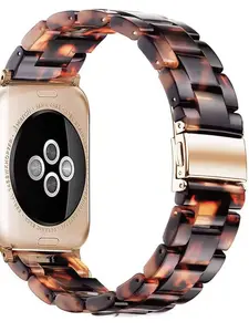 Compatible with Apple Watch Series 10, New Creative Resin Fashion Strap, Smartwatch Strap, Lightweight 42/46mm Watch Band for Se Model