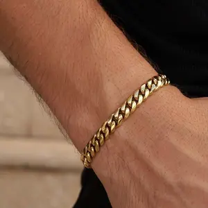 GLD Miami Cuban Link Bracelet - 8mm 14k Yellow Gold Plated | Bold Maximalist Jewelry - Lifetime Guarantee