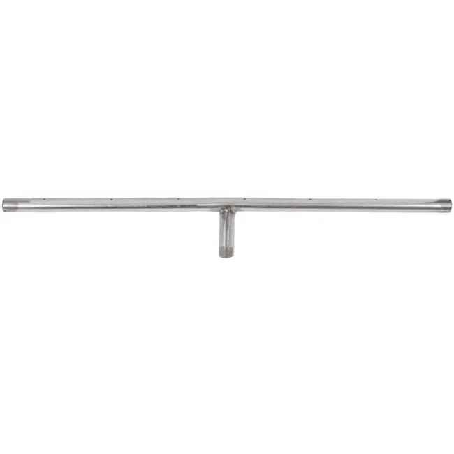 Dagan TBS-60 T-Burner 304 Stainless Steel Fireplace Threaded Connector Pipe, 1.5 In, 0.5" Thread Size, Heavy-Duty, Natural Gas, Pipe Fittings & Accessories, Threaded Connector Pipes, Pipe Fittings & Accessories