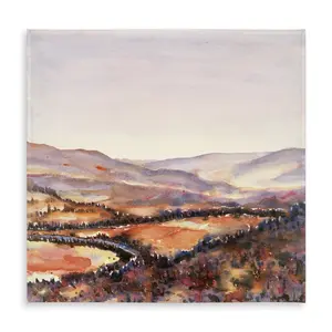 360 Stand Square Canadian Forest Tablecloth - 58x58 in, Stain-Resist Indoor/Outdoor Dining Table Linen, Nature-Inspired Purple Trees Landscapes Decor to Elevate Home Decor