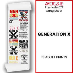 Generation X DTF Transfer Gang Sheets - 22x60 Direct-to-Film