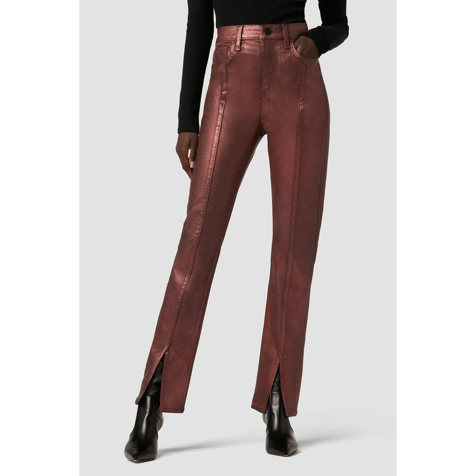 Harlow Ultra High-Rise Cigarette Jean w/ Slit Hem