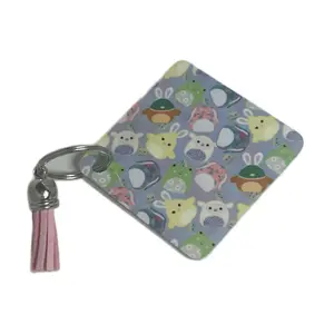 Squishmallow Inspired Squishmallow Sublimation Keychain Double Sided with same design