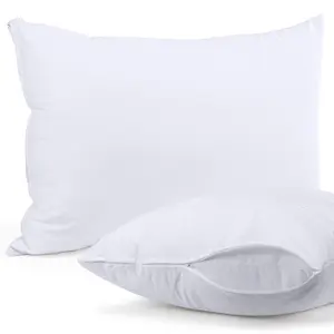 Utopia Bedding 2-Pack Waterproof Pillow Encasement | Zippered Pillowcases | Bed Bug & Dust Mite Proof, Soft Polyester, Machine Washable - Gray