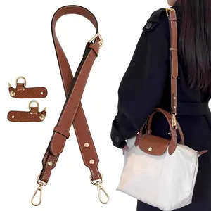 KIYOMIL Bag Leather Strap Replacement Adjustable Crossbody Shoulder Straps for Small Medium Large Pouch, No Damage Conversion Kits Accessories