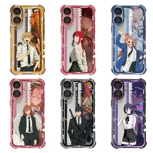 Chainsaw Anime Style Phone Case For iPhone 17 Promax 16 15 14 13 12 11 Plus Pro Max 17Air and Samsung S26 S25 S24 S23 S22 S21 FE Plus Ultra - Anti Drop Full Perfect Aesthetic Printed Soft TPU Case