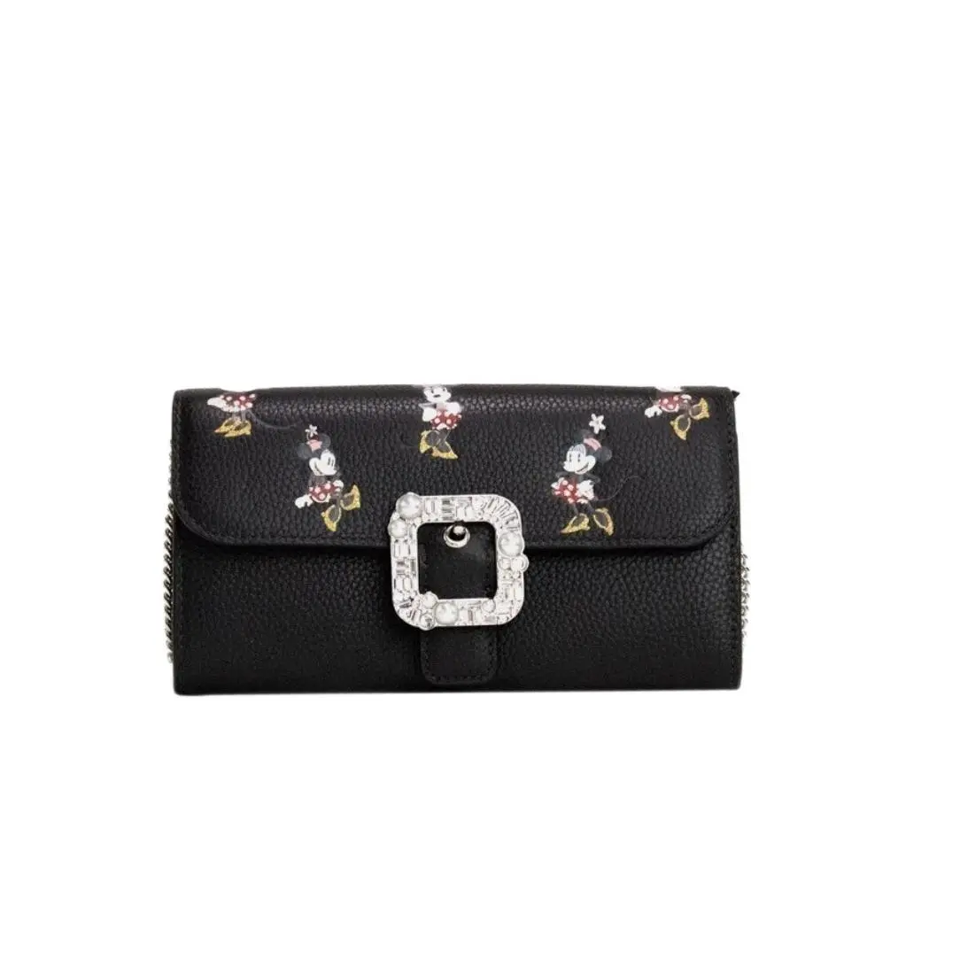 Pre-owned Kate Spade Leather Tote bags X Black Minnie Mouse Wallet Crossbody Women's Bag