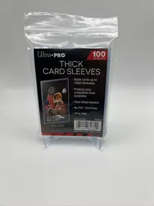 Ultra Pro Thick Card Sleeves for Thick Jersey or Memorabilia Sports Trading Cards