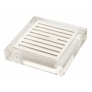 Rosseto Serving Solutions  Drip Tray Acrylic with Stainless Steel Insert - Square