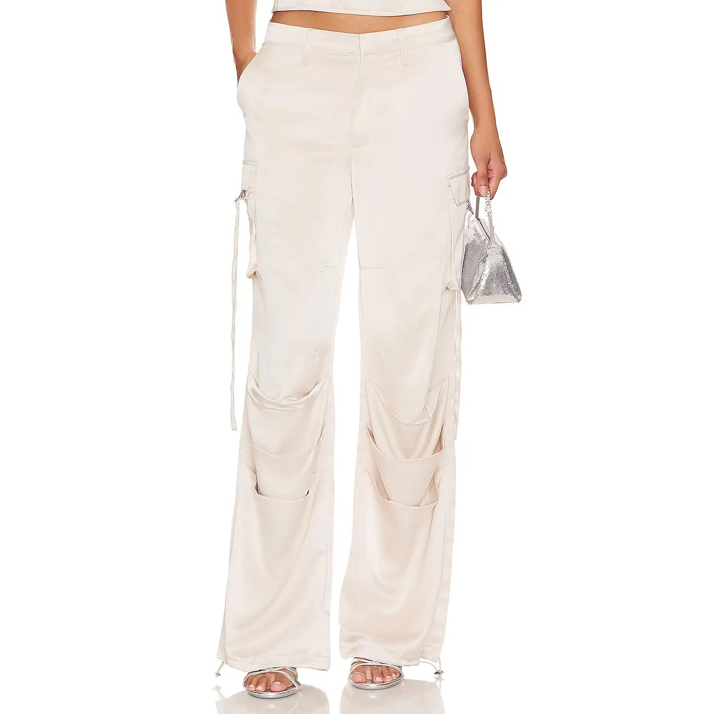 LIONESS Butterfly Cargo Pant in Cream