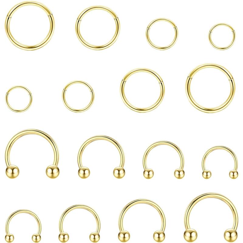 Jstyle 16count Surgical Steel 16G Helix Tragus Hoop Earrings Segment ...