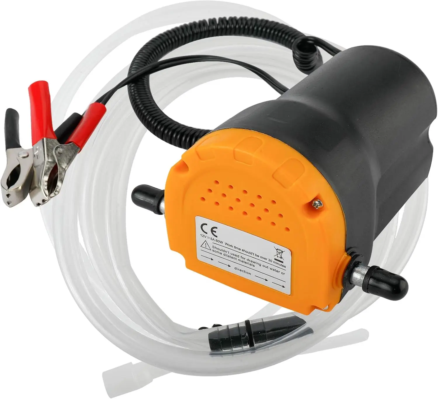 12V 60W Electric Oil Extractor Pump, Engine Oil Change & Fluid Transfer Pump for Cars, Motorcycles, RVs, Boats & Lawn Equipment