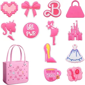 12pcs Charms for Shoe Charms or Bogg Bag, PVC Beach Charms for Simply Southern Totes, Insert Decorative for Shoe Charms or Handbag Beach Tote for Women diy  sandal decoration