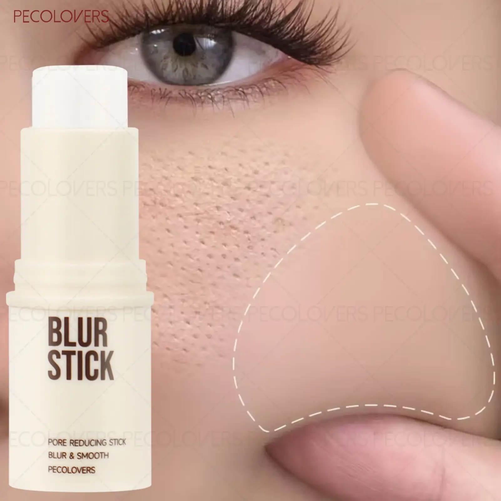 1 Pcs Perfect Pore Blur Stick, Before Makeup, Invisible Blur Pore, Hydrating Face, Oil-control Flawless Natural, Suitable for All Skins, Matte Waterproof Foundation Stick, for Smooth To Apply, Perfect Gifts For Four Season