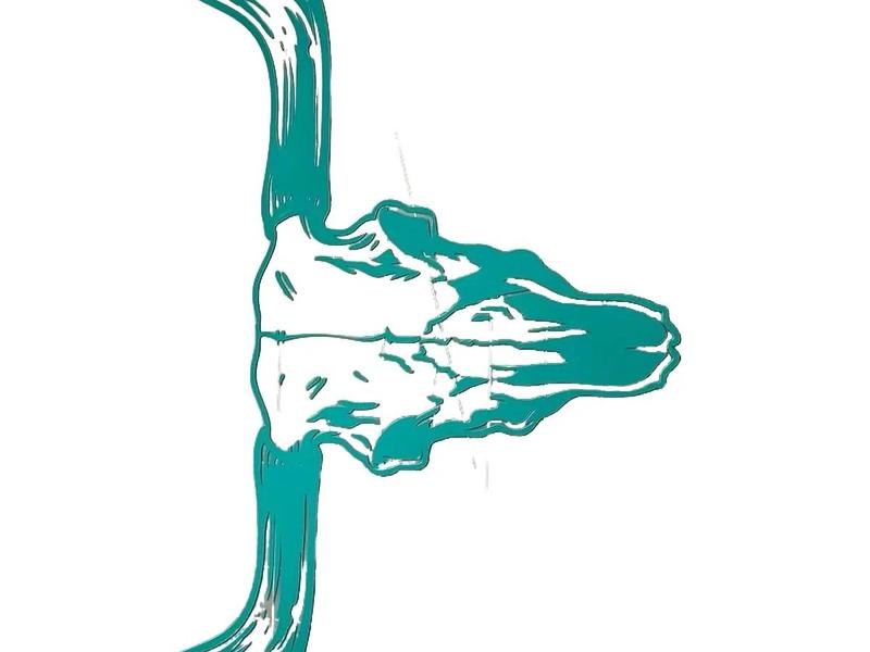 Weatherproof Vinyl Decal for Trucks or Cars Smaller Bull Skull Design 12x6 Inches Vehicle Exterior Decoration Durable and Versatile