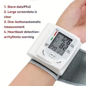 AutomaticWristBloodPressureMonitorwithLargeLCDScreen-AdjustableCuff,PulseRateDetection,IrregularHeartbeatAlert,Battery-Powered(BatteriesNotIncluded),SafeforAdults,36VorLower,CK-101S,HealthMonitoringDevice|UserfriendlyDe