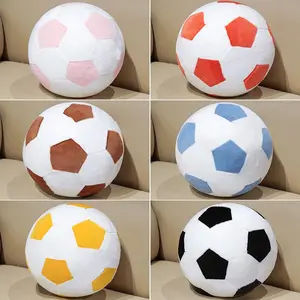 Cute Plush Football Pillow, Home Decor Accent Piece, Multiple Colors Available, Perfect Gift for Soccer Lovers, Self-Use or Gift