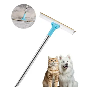 Pet Hair Carpet Rake, 35.83-55.51 in Adjustable Long Handle Pet Hair Removal Broom, Reusable Advanced Lint Remover Scraper Dog Cat Fur Cleaning, for Carpet Rugs Mats Couch Furniture Cat Tree