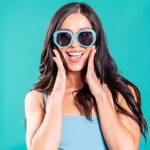 All For You Color-Changing Sunglasses - Light Blue to Dark Blue