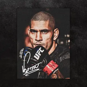 Alex Pereira Poster, Signature Gift for Men, Rolled Posters, MMA Decor, Wall Art Print, UFC Champ Chama #127