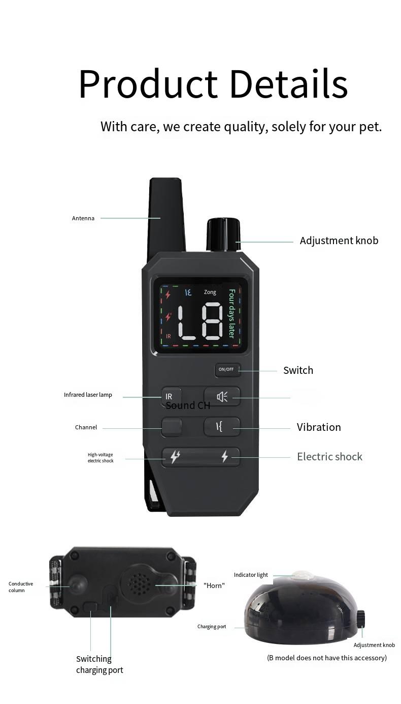 Intelligent Anti-Barking Device Anti-barking device, dog training, ultrasonic, smart collar, behavior correction, pet training, quiet dog, pet toy Advanced barking control collar, intelligent training app, advanced behavior correction Bark Portable