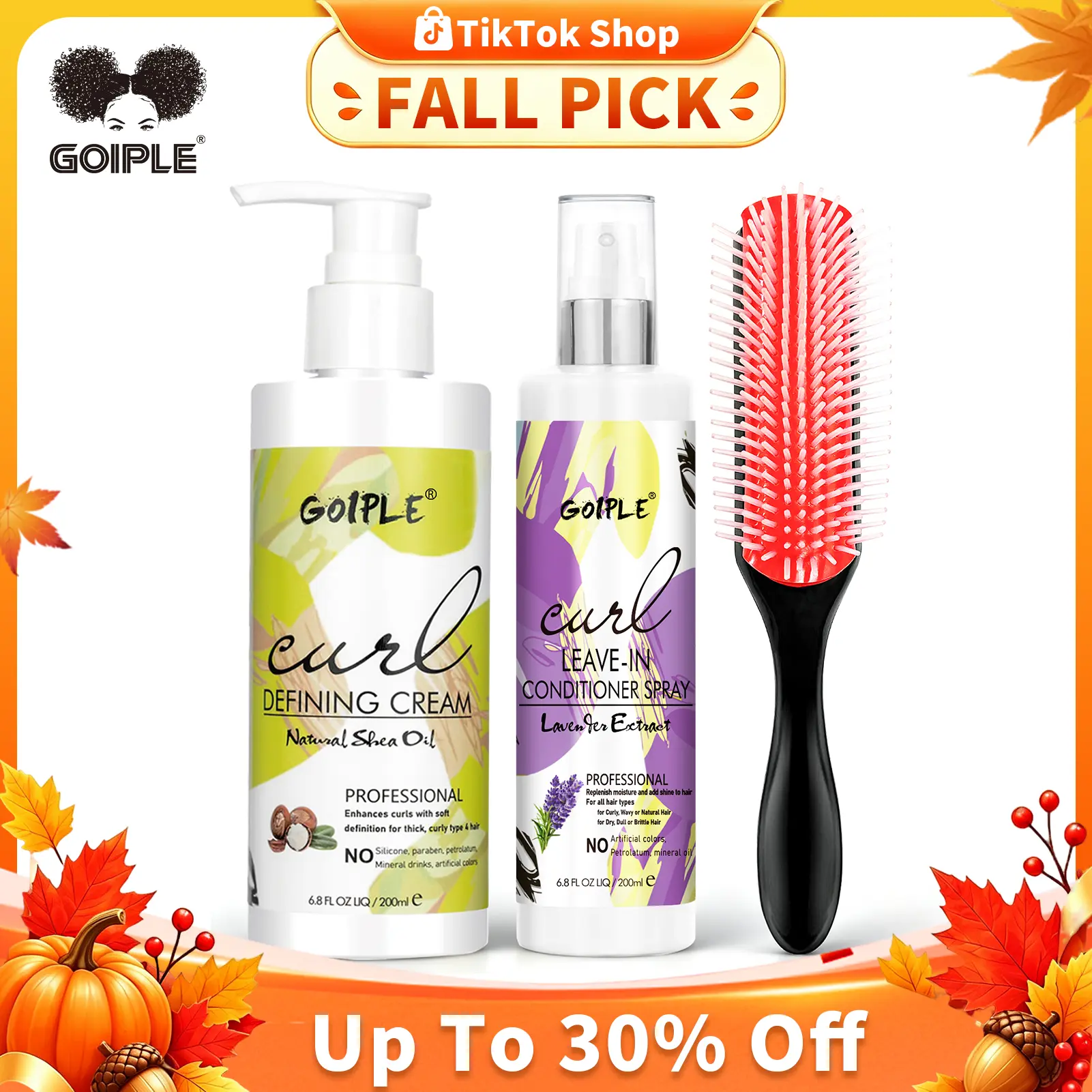 Shea Moisture Coconut & Hibiscus Curl Enhancing Smoothie Leave-In Conditioner Spray - Adult Curly Hair Leave-In Conditioner for Natural Curls, Hydrating, Restores Glossy Texture with Lavender Infusion, Fights Frizz