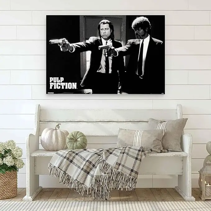 Bulk Movie Poster Fiction Music Posters for Room Aesthetic