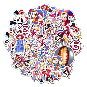 The Amazing Digital Circus Pack 20 PCS Sticker, Movie character Cartoon Decal, Funny Stickers Decorative for kid Laptop PC Wall Bottle Book Stickers