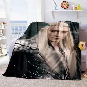 The Lord of the Rings Thranduil03 patterned printed blanket, a blanket for the living room, bedroom, office and lunch break, a portable blanket suitable for all four seasons, a holiday gift for