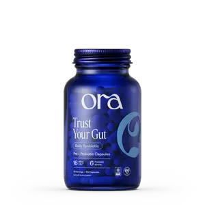 Pre + Probiotic Supplement for Bloating & Digestive Health by Ora Organic | 16 Billion CFU - Clinically-studied & Acid-resistant Probiotic Strains - Includes Organic Prebiotics - Non-GMO & Gluten-free - 60 Capsules