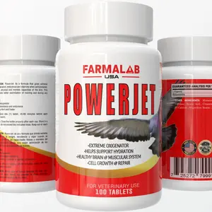 PowerJet para Palomas Pigeon Performance Supplement 100Tab Endurance and Stamina