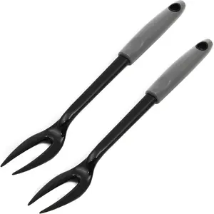 2 Pack Heat Resistant Nylon 2 Prong Meat Serving Fork Cooking Utensil Kitchen Tools