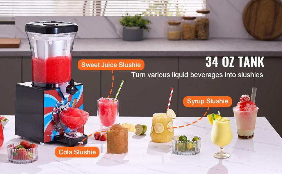 Slushy Machine For Home Use Margarita Slush Maker 34oz Frozen Drink Maker For Parties, Home Bar And Kitchen Countertop, Quick Freeze, Easy Operation, Ice Crusher, Smoothies And Frozen Cocktails, Large Capacity