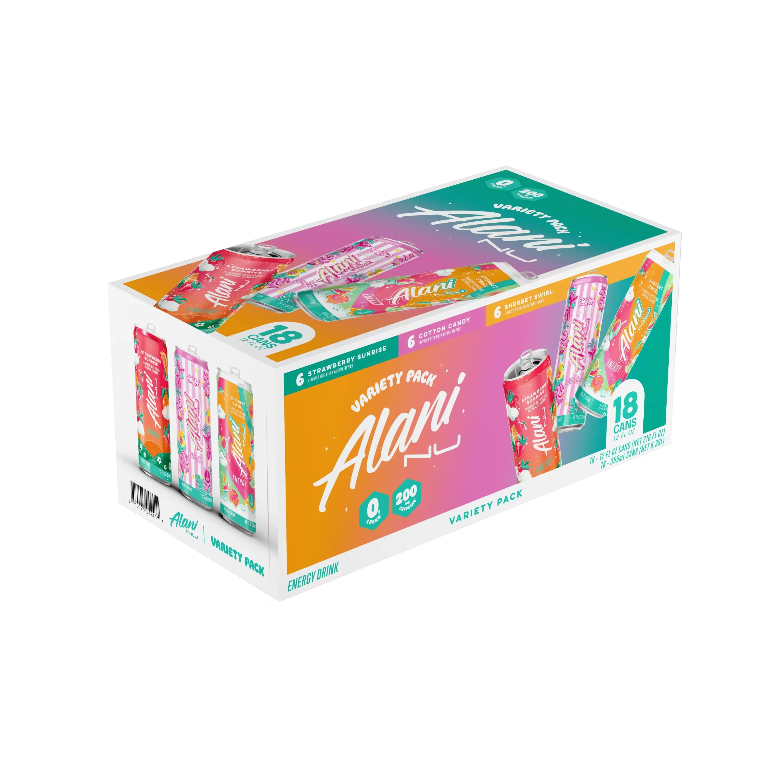 18 Pack- Alani Nu Energy Drink Variety Pack, 12 fl. oz each