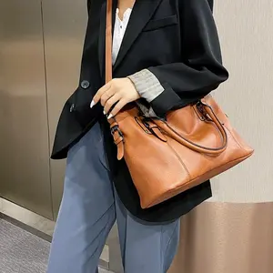 Vintage Women's Set Bag - Large Capacity Women's Bag Simple Single Shoulder Crossbody Bag for Women