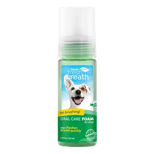 TropiClean Fresh Breath Mint Dental Foam for Dogs