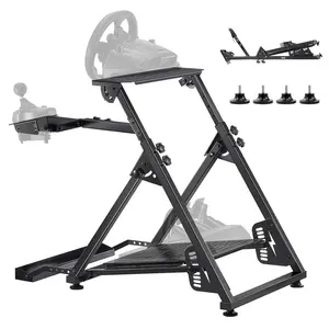 VEVOR Racing Wheel Stand, Adjustable & Foldable Simulator Stand for Logitech G923 G920 G29 G27, Thrustmaster T300RS TX F458 T500RS T3PA-PRO(F1/GT) Gaming Cockpit,Pedals Simulator NOT Included