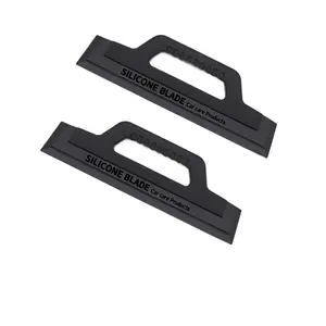2-piece soft silicone wiper with handle - Scratch-free car windshield wiper blade, convenient, fast and efficient cleaning design, durable and gentle on the surface, car maintenance tool